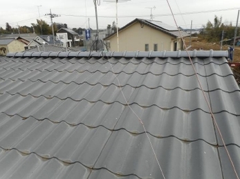 下野市 S様邸 棟瓦修理事例